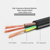 -Maine 6ft Napisao zamena za izmjeničnu kablu za EPSON-ov LCD projektor EMP-S outlet utikač kabel