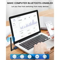 Zexmte USB Bluetooth adapter za 5. USB Bluetooth Dongle 328FT podržava Windows 11 10 8 7