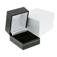 Jackani 14k Žuto zlato simulirani ruby ​​jul Rođačnije prekrasan diplomski prsten - veličina 6.00