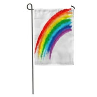 Vodenicolor Splash Rainbow Boje četkica Stroke Boja plava uzorak Sprej za zastavu DEKORATIVNA ZASTAVA