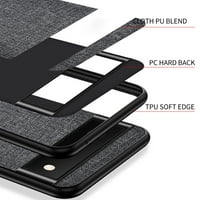 Tanak futrola dizajnirana za Google Pixel Pro, hibridna tkanina Tkaninu Case Shootf Otporni na laganu