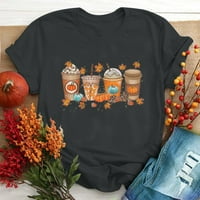 Žene smiješna majica za zahvalnosti Jesen gnomi vrhovi Lover Majica Moda Ljeto okrugli vrat Slobodno