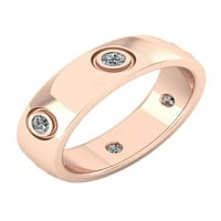 1.00CT okrugla sjajna rezana prirodna dijamantska godišnjica svadbeni vjenčanje vječni prsten za večevši