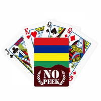 Mauricijus Nacionalna zastava Afrika Country Peek Poker igračka karta Privatna igra