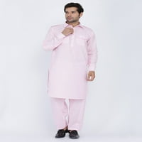 Muški indijski pakistansko bollywood dizajner pamučni posteljina pathani odijelo salwar set