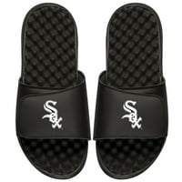 Muški Islide Crni Chicago bijeli, tako primarni logo Kreirajte sandale