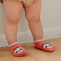 Oucaili Toddler Kids Netlip niska gornja gležnjača čarapa Casual Comfort Cartoon House Papuče Pink Bear