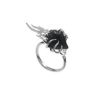 FofosBeauty sumiyak serije lova na ledu, minimalistički nakit 0.79in kristalni par prstenovi za cool