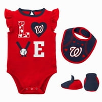 Newbornorođen i novorođenčad Crvena mornarica Washington Nationals Trodijelna ljubav bejzbol bib bodi