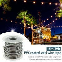 Obloženi nehrđajući čelik kabel uže za kabel žito žice žice obrubne žice za oblaganje konopca za čišćenje