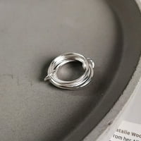 Toyella Multi-petlja linijski prsten srebrna 10