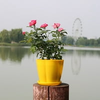 IAKSOHDU Flower Pot bljeskalice Pumpkin Oblik imitacija porculana plastični cvjetni lonac za dom