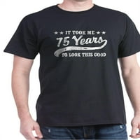 Cafepress - smiješan 75. rođendan tamna majica - pamučna majica