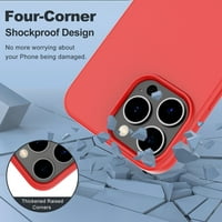 Slim tekući silikonski zaštitni zaštitni poklopac telefona, futrola za telefon za iPhone, crvena