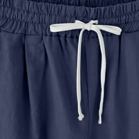 Gathrrgyp ženski kratke hlače, ženski ljetni ispisani casual labavi džepovi koji traje plus veličine