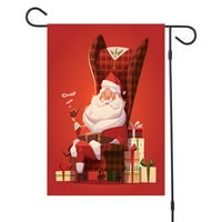 Santa Claus uzorak Viseći Ornament Xmas Holiday Garden Privjesak zastava