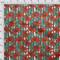 Onuone viskoze Šifon od listova tkanine i cvjetnih dizalica Projekti Dekor tkanina tiskano dvorištem