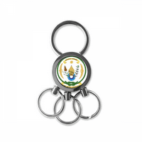 RWANDA Afrika Nacionalni amblem od nehrđajućeg čelika Metalni držač tastera za ključeve ključeva