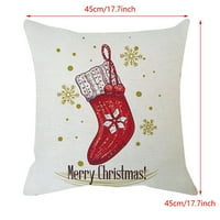 Božićni pamučni posteljina jastuk jastuk za jastuk za jastuk Navlaka Dekor Božićni kućni tekstil Kućni