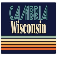 Cambria Wisconsin Frižider magnet retro dizajn