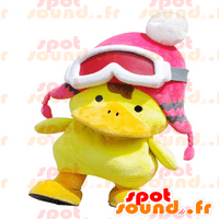 Maskota Kunio, žute i narančaste patke sa velikom kapom