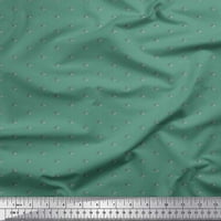 Soimoi Green Rayon tkanina umjetničko geometrijski print šivaći tkaninu širok