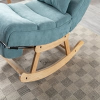 Fotelja za ljuljanje s uvlačnim nogom, PU podstavljeni tapecirani kauč na kauču na kauču na kauču na