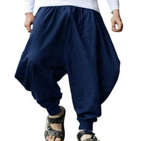 Avamo Muške labave fit hip hop hlače velike i visoke pamučne pamučne pantalone