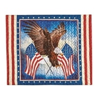 Zbirke itd. Majestic American Eagle Plavi obrubni jastuk