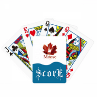 MOOSE Outline Maple Score Poker igračka karta Inde