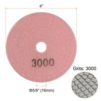 Uxcell 4 Grits Diamond Poliranje jastučići vlažni suši za kameni betonski mramorni kvarc
