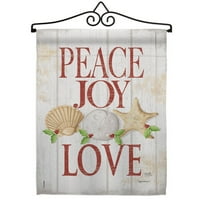 Mirovna radost Love Love Garden Flag set Božić X18. Dvostrano dvorište baner