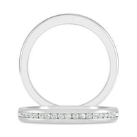 Carat 10k bijelo zlato okruglo Dijamantni dijamantni godišnjica vjenčanja za žene za žene