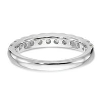 14k bijeli zlatni prsten za venčani vjenčani dijamant, laboratorija uzgojena