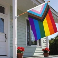 Zastava ponosa Anti-ultraljubičasti protiv blede gay ponos zastava duge zastava za zidni viseći unutarnju