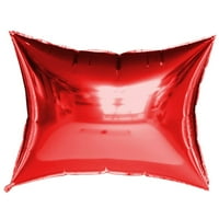 Pravokutni jastuk - crvena folija mylar balon - ukrasi za zabavu