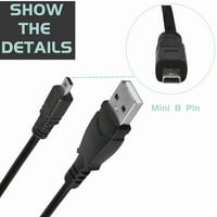 Na 3,3ft USB Mini-8Pin punjač za sinkronizirani kabel kabela za Fujifilm Camera Finepi XP XP65
