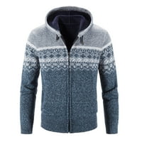 Duksevi za leey-World za muškarce Muškarci i žene Super Soft Sherpa Zip pulover Duks siva, 3xl