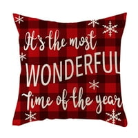 CGLFD Clearence Novi božićni pamučni posteljina jastučna futrola kauč kauč kauč navlaka kućni dekor