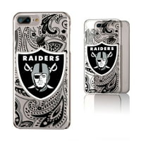 Las Vegas Raiders iPhone Clear Paisley Design Case