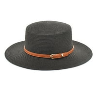 Twifer Unise Fashion Retro zapadno kaubojski jahački šešir širokog kapa za slamu Kapu za slobodno vrijeme