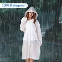 Venoro Rain Ponchos za odrasle žene muškarci za višekratnu upotrebu kišni kaputi dugi labavi vodootporni