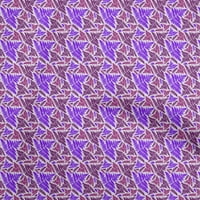 Onuone Rayon ljubičasta tkanina tropska lista DIY odjeća za pretežnu tkaninu tkaninu sa širokim dvorištem