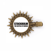 Stockholm Glavni grad Švedske kose za šešir za šešir za sunčanje Retro metalni kopči PIN