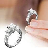 Wendunide ukrasi, dijamantni prsten Popularni izvrsni prsten jednostavan modni nakit Popularni dodaci