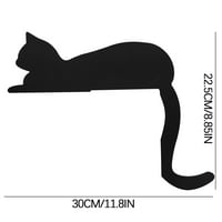 Wmkox8yiii ukras za Halloween Cat Decor za mačke ljubitelje mačke zidni dekor Silhouette-Cat Ljubavi