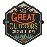 Stacyville Iowa The Great na otvorenom dizajn frižider magnet