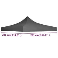 Amonsee party TENT krov 9.8'x9.8 'antracit