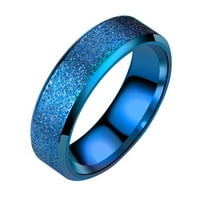 Dvostruko zamrznute rubne prstenove prstena za prstenje žene muškarci Par nakit poklon