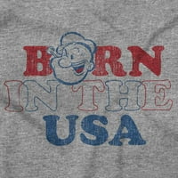 Popeye Rođen u SAD-u ponosni američki point za košulje Djevojka tinejdžerke Brisco brendovi s